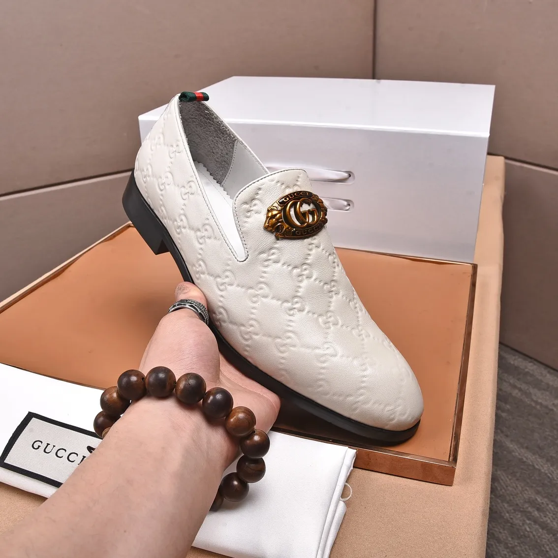 Men's shoes💰540📛📛Original (water-dyed cowhide) Gucci GUCCI official website formal shoes🌀 Italian🇮🇹imported cowhide➕top imported water-dyed cowhide lining💋Finely handmade original bottom, the real thing looks better when photographed in person Standard size 38-44
